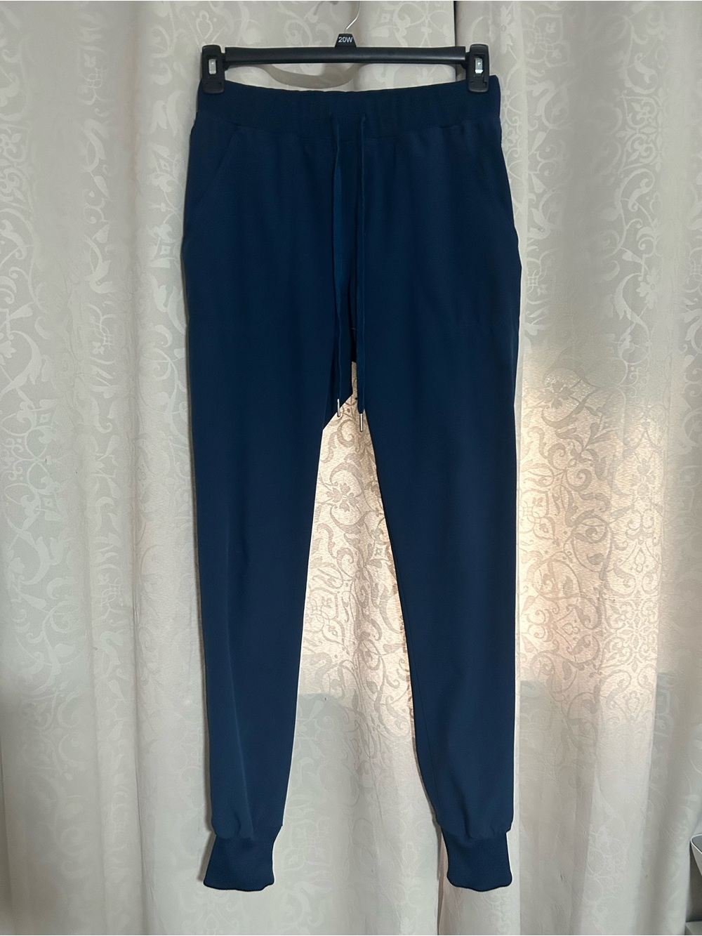 POPFLEX Navy Blue Drawstring Jogger Pants Size Small